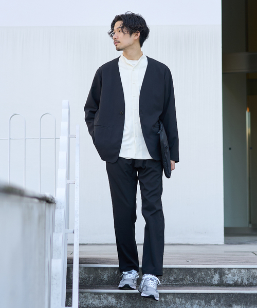 417 EDIFICE(フォーワンセブンエディフィス)の「アムンゼンバンドカラーシャツ(シャツ/ブラウス・メンズ・ネイビー/ライトグレー/ホワイト/ブラウン・SMALL/MEDIUM/LARGE)」の19枚目の写真