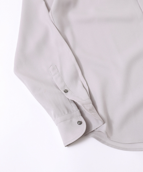 417 EDIFICE(フォーワンセブンエディフィス)の「アムンゼンバンドカラーシャツ(シャツ/ブラウス・メンズ・ネイビー/ライトグレー/ホワイト/ブラウン・SMALL/MEDIUM/LARGE)」の15枚目の写真