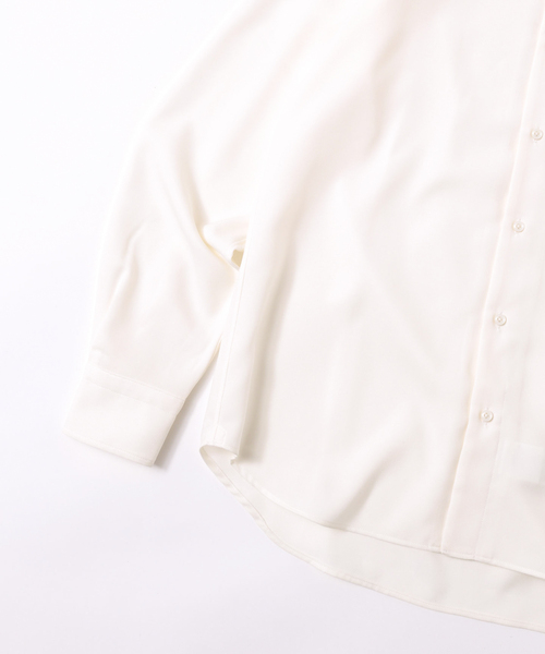 417 EDIFICE(フォーワンセブンエディフィス)の「アムンゼンバンドカラーシャツ(シャツ/ブラウス・メンズ・ネイビー/ライトグレー/ホワイト/ブラウン・SMALL/MEDIUM/LARGE)」の13枚目の写真