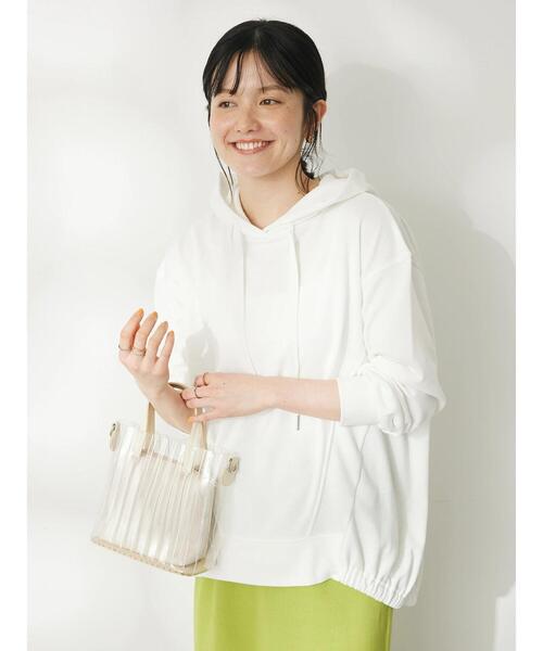 CRAFT STANDARD BOUTIQUE（クラフトスタンダードブティック）の「バックバルーンパーカー（スウェット・レディース・ネイビー/サックスブルー/オフホワイト・FREE）」の4枚目の写真