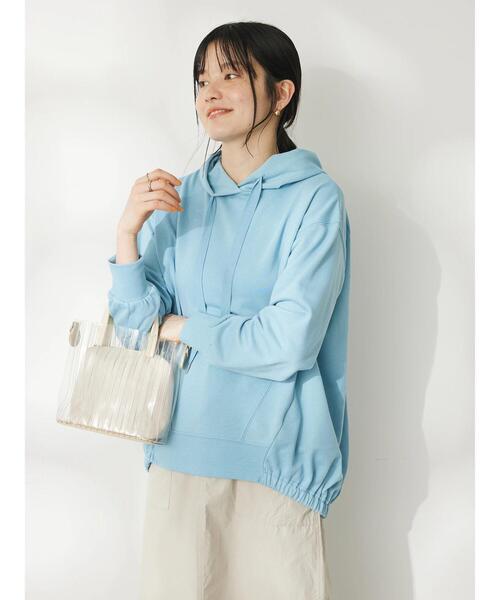 CRAFT STANDARD BOUTIQUE（クラフトスタンダードブティック）の「バックバルーンパーカー（スウェット・レディース・ネイビー/サックスブルー/オフホワイト・FREE）」の5枚目の写真