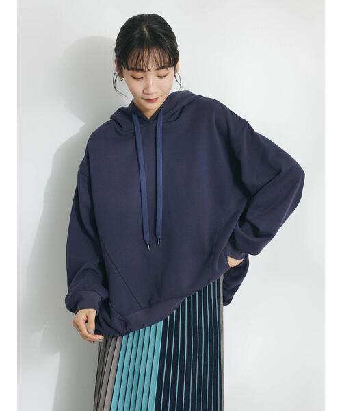 CRAFT STANDARD BOUTIQUE（クラフトスタンダードブティック）の「バックバルーンパーカー（スウェット・レディース・ネイビー/サックスブルー/オフホワイト・FREE）」の7枚目の写真