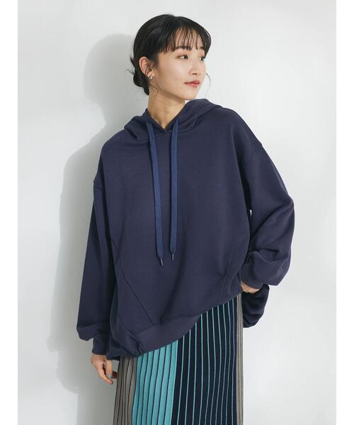 CRAFT STANDARD BOUTIQUE（クラフトスタンダードブティック）の「バックバルーンパーカー（スウェット・レディース・ネイビー/サックスブルー/オフホワイト・FREE）」の8枚目の写真