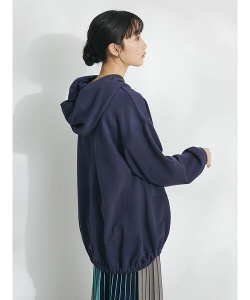CRAFT STANDARD BOUTIQUE（クラフトスタンダードブティック）の「バックバルーンパーカー（スウェット・レディース・ネイビー/サックスブルー/オフホワイト・FREE）」の10枚目の写真