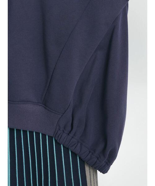 CRAFT STANDARD BOUTIQUE（クラフトスタンダードブティック）の「バックバルーンパーカー（スウェット・レディース・ネイビー/サックスブルー/オフホワイト・FREE）」の13枚目の写真