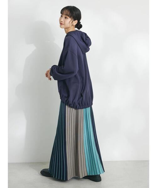 CRAFT STANDARD BOUTIQUE（クラフトスタンダードブティック）の「バックバルーンパーカー（スウェット・レディース・ネイビー/サックスブルー/オフホワイト・FREE）」の18枚目の写真