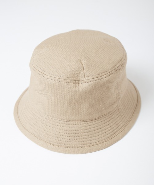 Stitching Dobby Cloth Bucket Hat / 刺し子風ステッチワーク