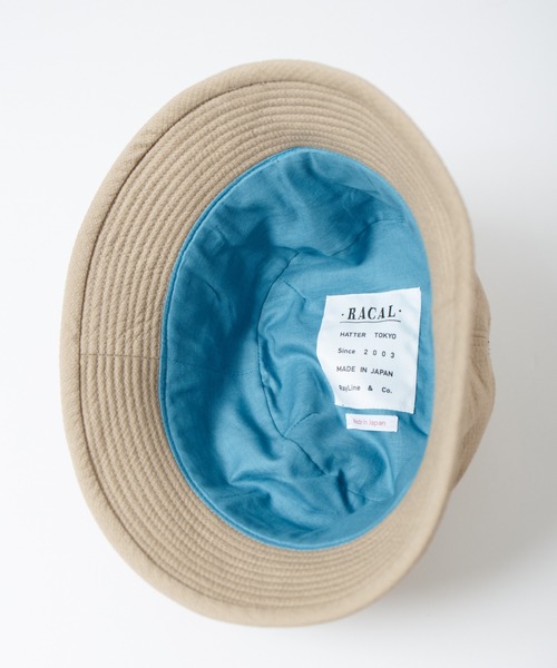 Stitching Dobby Cloth Bucket Hat / 刺し子風ステッチワーク