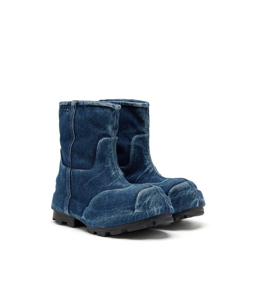 DIESEL D-ハンマー Hb ブーツ Women's D-Hammer-Leather knee-high boots | Black | Diesel