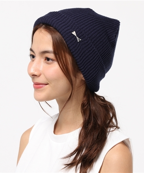 ASZAKKA（アザッカ）の「（ZU0373）これに決まり♪ｷｬｯﾌﾟ（ニットキャップ/ビーニー・レディース・マスタード/グレー/ベージュ/ネイビー/ブラック/カーキ/ワイン/ダークブルー/アイボリー/ライトブラック/キャメル/レッド/ライトグレー・FREE）」の9枚目の写真