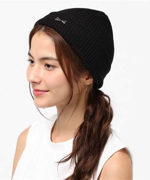 ASZAKKA（アザッカ）の「（ZU0373）これに決まり♪ｷｬｯﾌﾟ（ニットキャップ/ビーニー・レディース・マスタード/グレー/ベージュ/ネイビー/ブラック/カーキ/ワイン/ダークブルー/アイボリー/ライトブラック/キャメル/レッド/ライトグレー・FREE）」の3枚目の写真