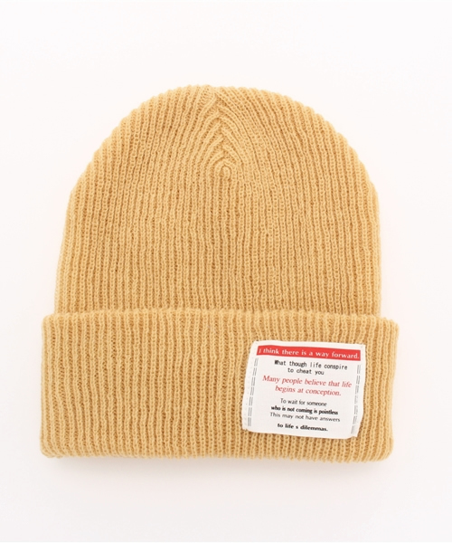 ASZAKKA（アザッカ）の「（ZU0373）これに決まり♪ｷｬｯﾌﾟ（ニットキャップ/ビーニー・レディース・マスタード/グレー/ベージュ/ネイビー/ブラック/カーキ/ワイン/ダークブルー/アイボリー/ライトブラック/キャメル/レッド/ライトグレー・FREE）」の10枚目の写真
