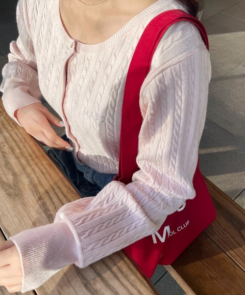 muguet（ミュゲ）の「【A4サイズ対応】ロゴトートバッグ / 推し活（トートバッグ・レディース・ブルー/グレー/レッド/ピンク/ホワイト・FREE）」の18枚目の写真