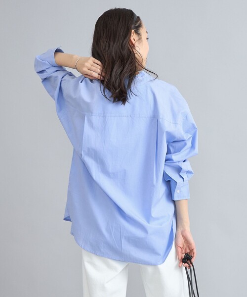 coen（コーエン）の「ソフトタッチブロードバンドカラーシャツ（シャツ/ブラウス・レディース・ライトブルー/クリーム/その他1/その他2/その他3/ホワイト・M/L）」の15枚目の写真
