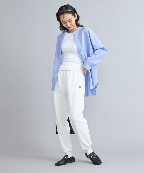 coen（コーエン）の「ソフトタッチブロードバンドカラーシャツ（シャツ/ブラウス・レディース・ライトブルー/クリーム/その他1/その他2/その他3/ホワイト・M/L）」の17枚目の写真