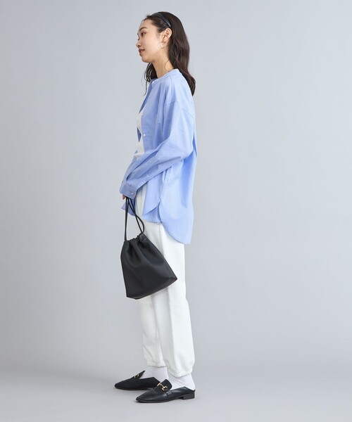 coen（コーエン）の「ソフトタッチブロードバンドカラーシャツ（シャツ/ブラウス・レディース・ライトブルー/クリーム/その他1/その他2/その他3/ホワイト・M/L）」の18枚目の写真