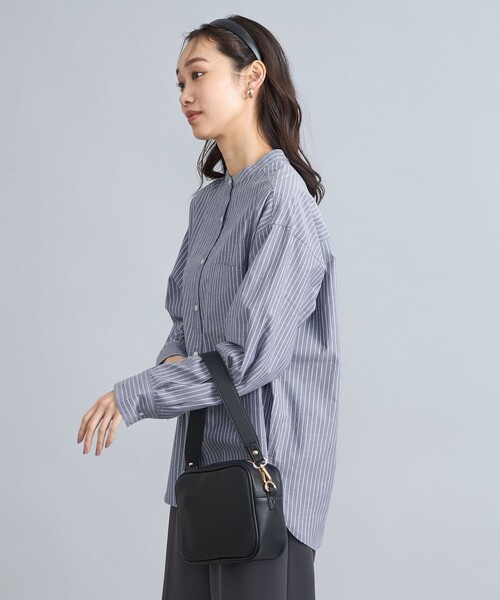 coen（コーエン）の「ソフトタッチブロードバンドカラーシャツ（シャツ/ブラウス・レディース・ライトブルー/クリーム/その他1/その他2/その他3/ホワイト・M/L）」の21枚目の写真