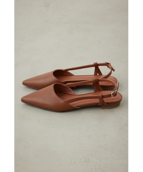 AZUL by moussy(アズールバイマウジー)の「バックオープンローヒールパンプス(パンプス・レディース・ブラック/ブラウン・LL/LARGE/MEDIUM/SMALL)」の6枚目の写真