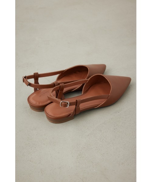 AZUL by moussy(アズールバイマウジー)の「バックオープンローヒールパンプス(パンプス・レディース・ブラック/ブラウン・LL/LARGE/MEDIUM/SMALL)」の7枚目の写真