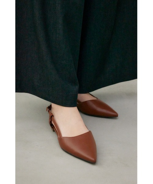 AZUL by moussy(アズールバイマウジー)の「バックオープンローヒールパンプス(パンプス・レディース・ブラック/ブラウン・LL/LARGE/MEDIUM/SMALL)」の15枚目の写真