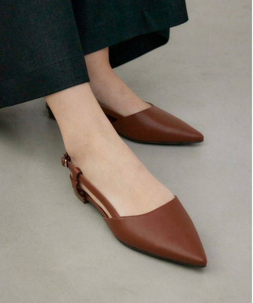 AZUL by moussy(アズールバイマウジー)の「バックオープンローヒールパンプス(パンプス・レディース・ブラック/ブラウン・LL/LARGE/MEDIUM/SMALL)」の20枚目の写真