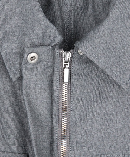 NICOLE CLUB（ニコル　クラブ）の「ラグランショートジャケット（その他アウター・レディース・オフホワイト/グレー/ブラック・MEDIUM）」の11枚目の写真