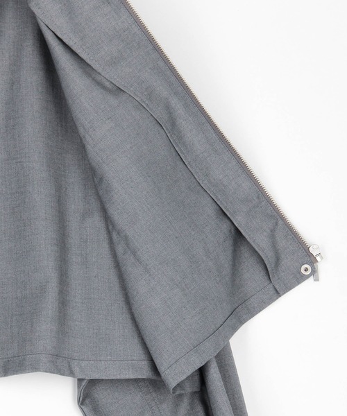 NICOLE CLUB（ニコル　クラブ）の「ラグランショートジャケット（その他アウター・レディース・オフホワイト/グレー/ブラック・MEDIUM）」の17枚目の写真