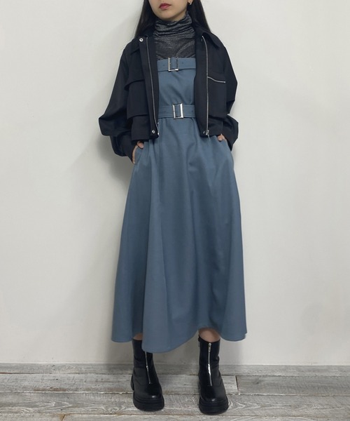 NICOLE CLUB（ニコル　クラブ）の「ラグランショートジャケット（その他アウター・レディース・オフホワイト/グレー/ブラック・MEDIUM）」の21枚目の写真