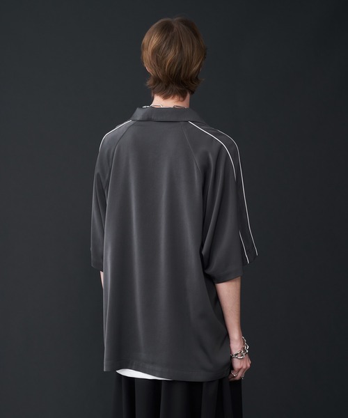 UNBIND ハーフジップシャツ ダークグレー UNBIND ハーフジップシャツ ダークグレー