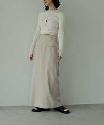anuke（アンヌーク）の「anuke Twill Pocket Skirt ツイル