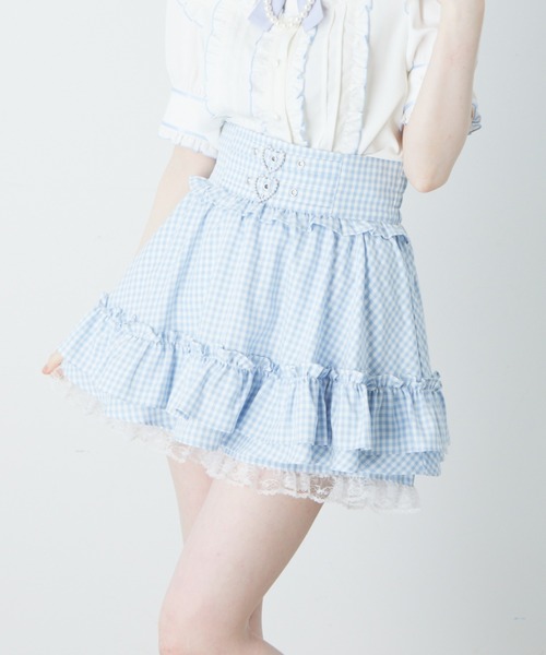 Ank Rouge（アンクルージュ）の「フロントハートベルトギンガム