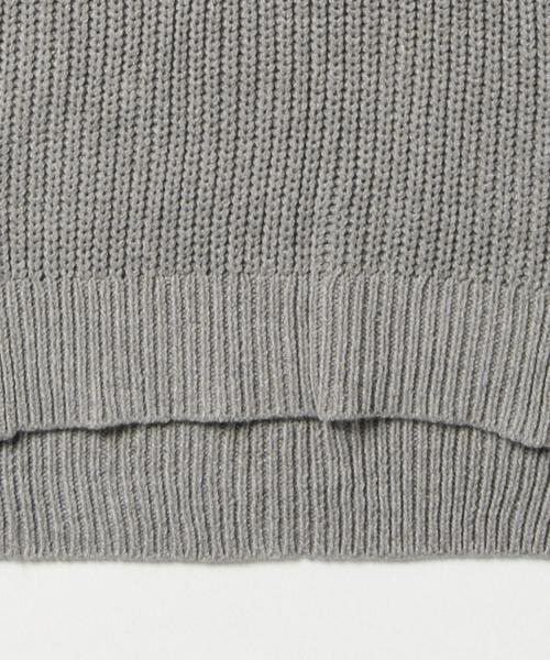 BEAMS LIGHTS Women's(ビームスライツ ウィメンズ)の「BEAMS LIGHTS / タートル片畦ベスト(ニット/セーター・レディース・グレー/ブラウン/ブルー系その他・ONE SIZE)」の5枚目の写真