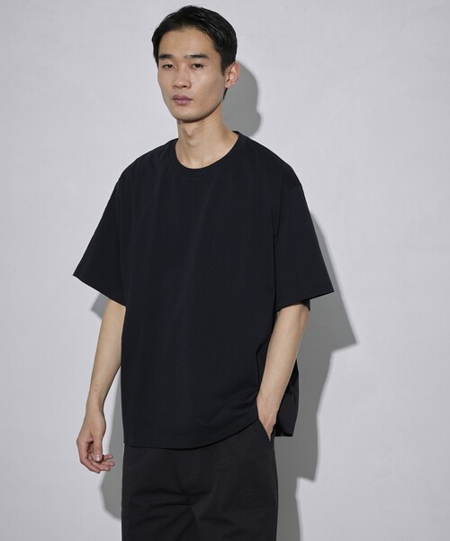 5525Gallery（ゴーゴーニーゴーギャラリー）の「SHIRT FIRSTHAND by 5525gallery/シャツファーストハンド バイ 5525ギャラリー SHFH DOCKING SHORT SLEEVE TEE / リラックスフィットドッキング半袖Tシャツ（Tシャツ/カットソー・メンズ・ホワイト/ブラック・M/L）」の2枚目の写真