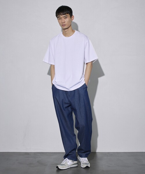 5525Gallery（ゴーゴーニーゴーギャラリー）の「SHIRT FIRSTHAND by 5525gallery/シャツファーストハンド バイ 5525ギャラリー SHFH DOCKING SHORT SLEEVE TEE / リラックスフィットドッキング半袖Tシャツ（Tシャツ/カットソー・メンズ・ホワイト/ブラック・M/L）」の19枚目の写真