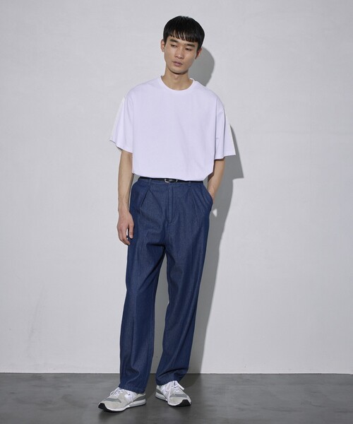 5525Gallery（ゴーゴーニーゴーギャラリー）の「SHIRT FIRSTHAND by 5525gallery/シャツファーストハンド バイ 5525ギャラリー SHFH DOCKING SHORT SLEEVE TEE / リラックスフィットドッキング半袖Tシャツ（Tシャツ/カットソー・メンズ・ホワイト/ブラック・M/L）」の11枚目の写真
