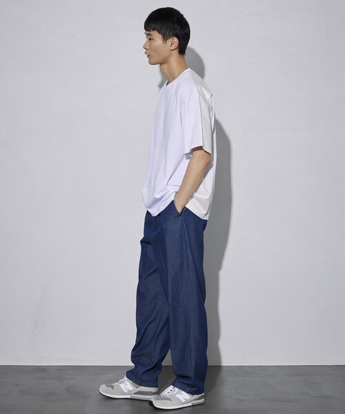 5525Gallery（ゴーゴーニーゴーギャラリー）の「SHIRT FIRSTHAND by 5525gallery/シャツファーストハンド バイ 5525ギャラリー SHFH DOCKING SHORT SLEEVE TEE / リラックスフィットドッキング半袖Tシャツ（Tシャツ/カットソー・メンズ・ホワイト/ブラック・M/L）」の13枚目の写真