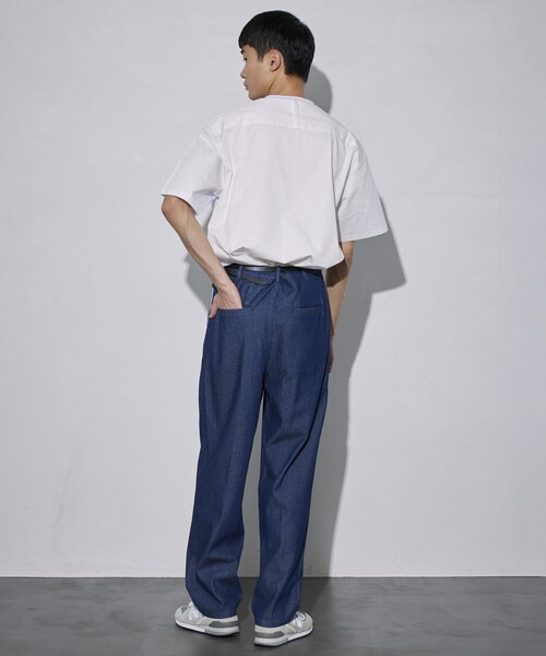 5525Gallery（ゴーゴーニーゴーギャラリー）の「SHIRT FIRSTHAND by 5525gallery/シャツファーストハンド バイ 5525ギャラリー SHFH DOCKING SHORT SLEEVE TEE / リラックスフィットドッキング半袖Tシャツ（Tシャツ/カットソー・メンズ・ホワイト/ブラック・M/L）」の16枚目の写真