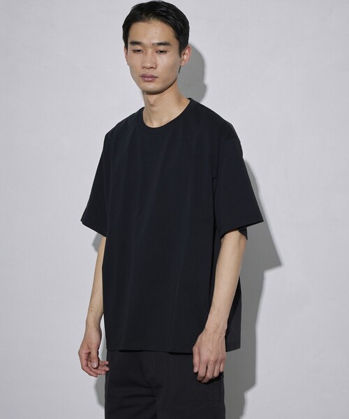 5525Gallery（ゴーゴーニーゴーギャラリー）の「SHIRT FIRSTHAND by 5525gallery/シャツファーストハンド バイ 5525ギャラリー SHFH DOCKING SHORT SLEEVE TEE / リラックスフィットドッキング半袖Tシャツ（Tシャツ/カットソー・メンズ・ホワイト/ブラック・M/L）」の8枚目の写真