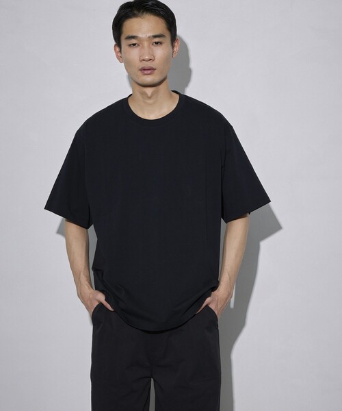 5525Gallery（ゴーゴーニーゴーギャラリー）の「SHIRT FIRSTHAND by 5525gallery/シャツファーストハンド バイ 5525ギャラリー SHFH DOCKING SHORT SLEEVE TEE / リラックスフィットドッキング半袖Tシャツ（Tシャツ/カットソー・メンズ・ホワイト/ブラック・M/L）」の9枚目の写真