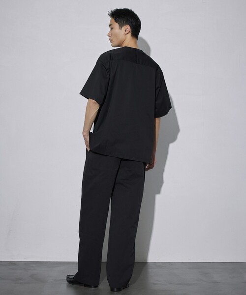 5525Gallery（ゴーゴーニーゴーギャラリー）の「SHIRT FIRSTHAND by 5525gallery/シャツファーストハンド バイ 5525ギャラリー SHFH DOCKING SHORT SLEEVE TEE / リラックスフィットドッキング半袖Tシャツ（Tシャツ/カットソー・メンズ・ホワイト/ブラック・M/L）」の20枚目の写真