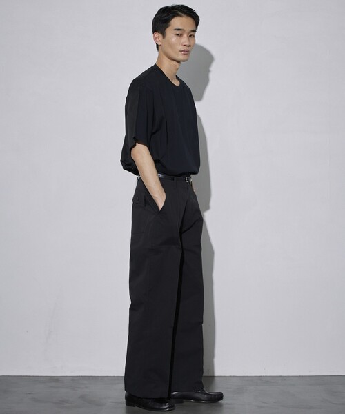 5525Gallery（ゴーゴーニーゴーギャラリー）の「SHIRT FIRSTHAND by 5525gallery/シャツファーストハンド バイ 5525ギャラリー SHFH DOCKING SHORT SLEEVE TEE / リラックスフィットドッキング半袖Tシャツ（Tシャツ/カットソー・メンズ・ホワイト/ブラック・M/L）」の21枚目の写真