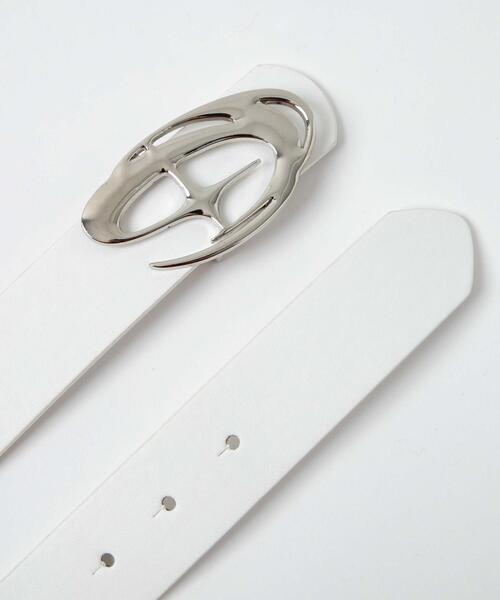 WEGO（ウィゴー）の「WEGO/BIGバックルベルト（ベルト・レディース・ホワイト/ブラック/シルバー・FREE）」の12枚目の写真