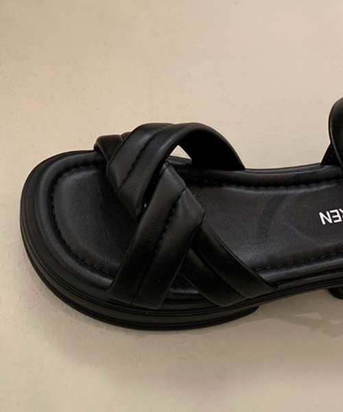 Miniministore（ミニミニストア）の「厚底サンダル 美脚 レディース 韓国 夏（サンダル・レディース・ブラック/アイボリー・25.0cm/24.5cm/23.0cm/22.5cm/23.5cm/24.0cm）」の6枚目の写真