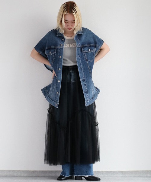 cepo(セポ)の「ジャガードロゴニットタンク(タンクトップ・レディース・ブラック/オフホワイト/グレー・M)」の19枚目の写真