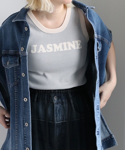 cepo(セポ)の「ジャガードロゴニットタンク(タンクトップ・レディース・ブラック/オフホワイト/グレー・M)」の18枚目の写真