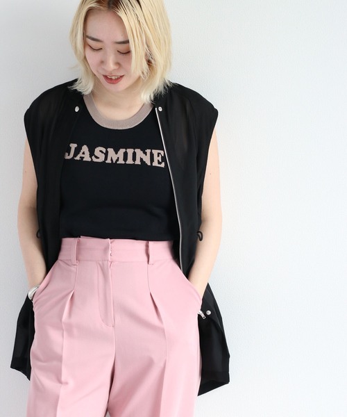 cepo(セポ)の「ジャガードロゴニットタンク(タンクトップ・レディース・ブラック/オフホワイト/グレー・M)」の22枚目の写真