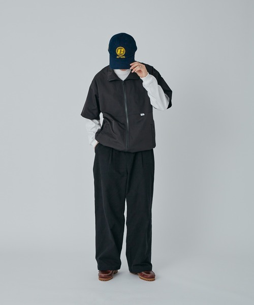 Adoon plain（アドーンプレーン）の「【SETUP可能】スタンドネックドロストジップシャツ（その他トップス・メンズ・ネイビー/ブラック・MEDIUM/LARGE）」の10枚目の写真