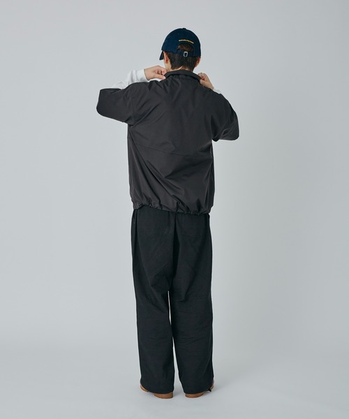 Adoon plain（アドーンプレーン）の「【SETUP可能】スタンドネックドロストジップシャツ（その他トップス・メンズ・ネイビー/ブラック・MEDIUM/LARGE）」の13枚目の写真