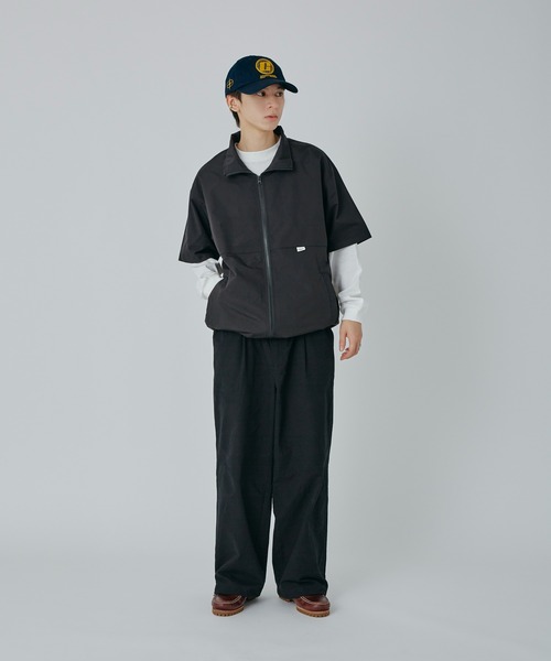 Adoon plain（アドーンプレーン）の「【SETUP可能】スタンドネックドロストジップシャツ（その他トップス・メンズ・ネイビー/ブラック・MEDIUM/LARGE）」の9枚目の写真