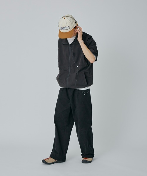 Adoon plain（アドーンプレーン）の「【SETUP可能】スタンドネックドロストジップシャツ（その他トップス・メンズ・ネイビー/ブラック・MEDIUM/LARGE）」の20枚目の写真